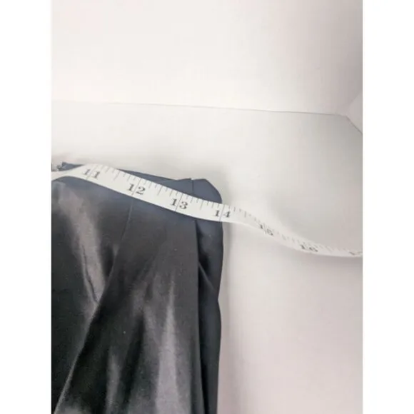 NWT BANANA REPUBLIC | Black Luxe Bias-Cut 100% Silk Midi Skirt Elegant | Size XS