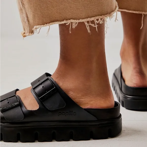 NWT BIRKENSTOCK Papillio Exquisite Chunky Sandals!
