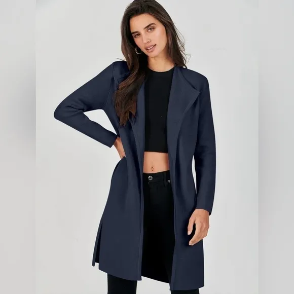 NWT- Caracilia Womens Long Knit Cardigan Sweater Oversized Open Front LongSleeve