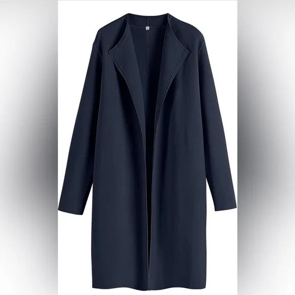 NWT- Caracilia Womens Long Knit Cardigan Sweater Oversized Open Front LongSleeve
