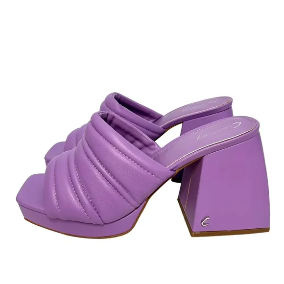 NWT Circus NY by Sam Edelman Marlie Platform Slides S 8 Lilac