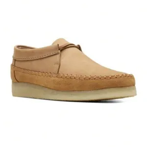 NWT Clarks Chukka Boots Originals Weaver Tie Tan Suede Leather Very Comfy 8.5