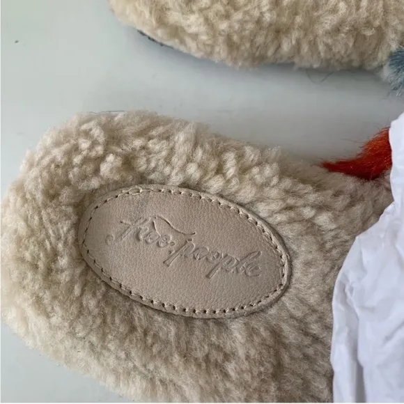 NWT Free People Daylights Faux Fur Slipper Slides