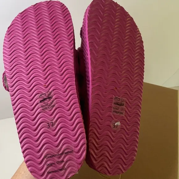 NWT Free People MOU Fruit Punch Slide Sandals Size 37