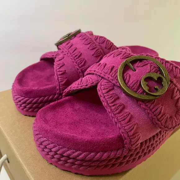 NWT Free People MOU Fruit Punch Slide Sandals Size 37
