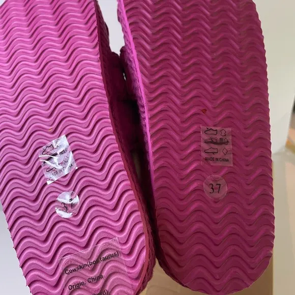 NWT Free People MOU Fruit Punch Slide Sandals Size 37