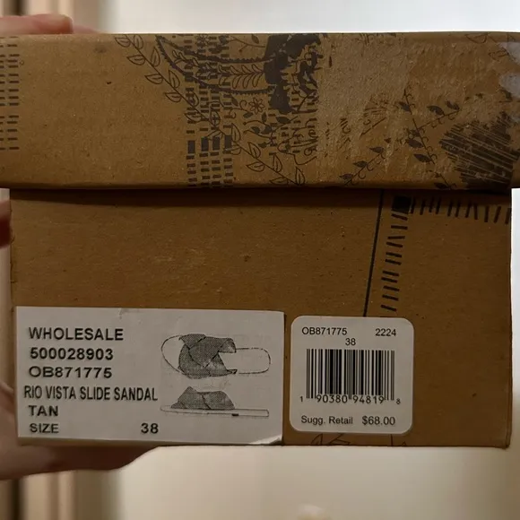NWT Free People Rio Vista Suede Flats Slide Sandals
