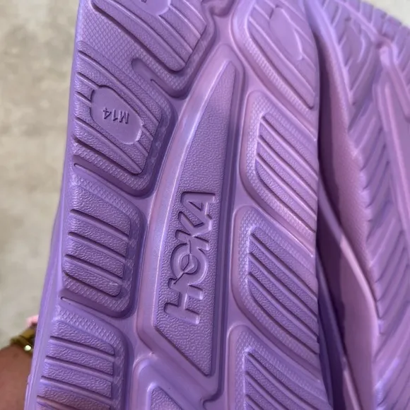 NWT! Hoka Ora Recovery Sandals Slides 14 Men’s Violet Bloom