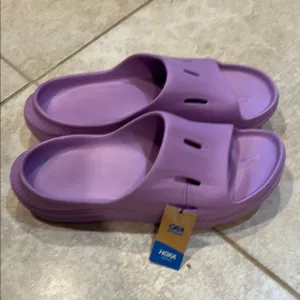 NWT! Hoka Ora Recovery Sandals Slides 14 Men’s Violet Bloom
