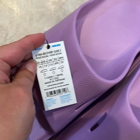 NWT! Hoka Ora Recovery Sandals Slides 14 Men’s Violet Bloom