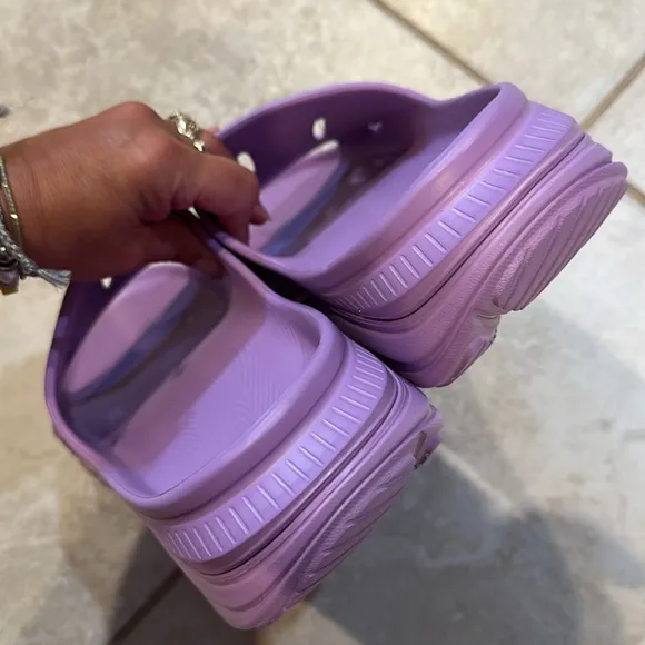 NWT! Hoka Ora Recovery Sandals Slides 14 Men’s Violet Bloom