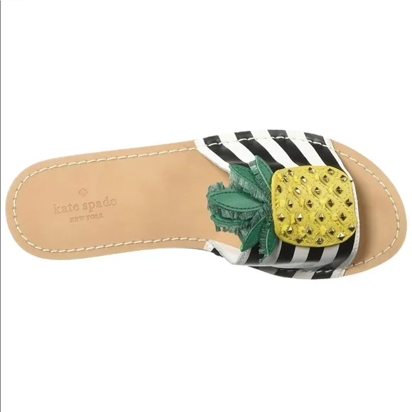 NWT Kate Spade Icarus pineapple slides