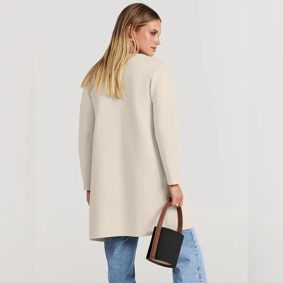 NWT- Logene Women’s Long Knit Open Front Oversized Cardigan Sweater SIZE: Med
