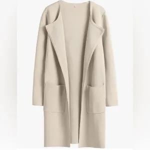 NWT- Logene Women’s Long Knit Open Front Oversized Cardigan Sweater SIZE: Med