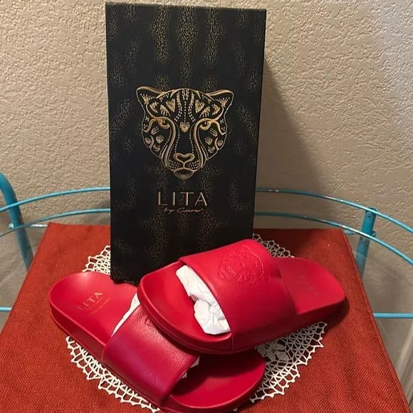 NWT Luxury slides. These have arch support and so comfy. Lita by Ciara. Italian