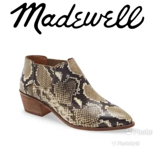 NWT MADEWELL Low Chelsea Leather Boots Sz 8 $188!