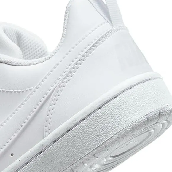 NWT Nike Unisex Big Kid Court Borough Low Recraft Shoes Sneaker,White-Size 5