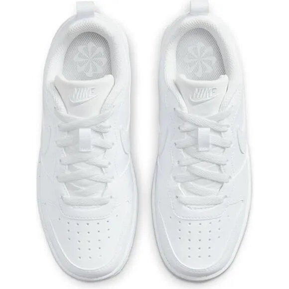 NWT Nike Unisex Big Kid Court Borough Low Recraft Shoes Sneaker,White-Size 5