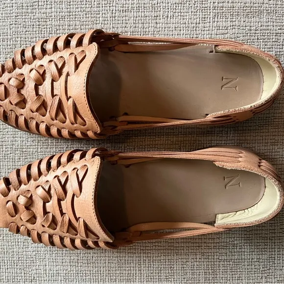 NWT Nisolo Women's Huarache Sandal Natural Vachetta - 6.5