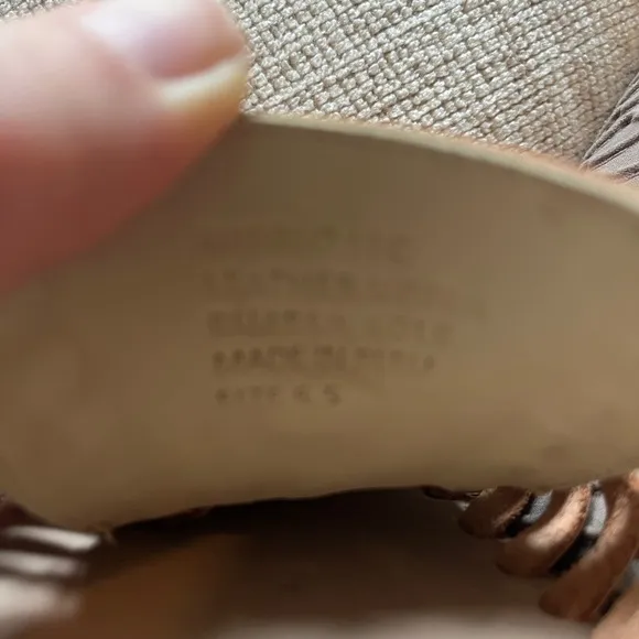 NWT Nisolo Women's Huarache Sandal Natural Vachetta - 6.5