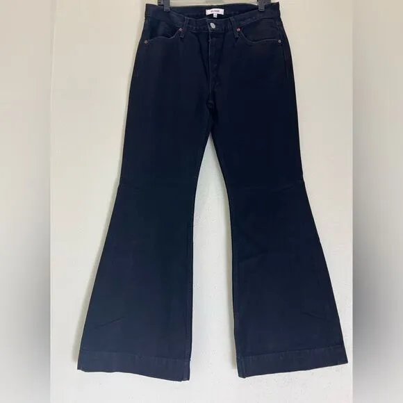 NWT Re/Done 70s Low Rise Bell Bottom Jean In BlackSize 29