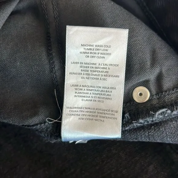 NWT Re/Done 70s Low Rise Bell Bottom Jean In BlackSize 29