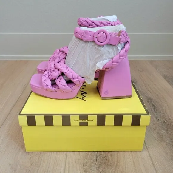 NWT Sam Edelman Circus NY Mable Ankle Strap Sandal Chunky Platform Block