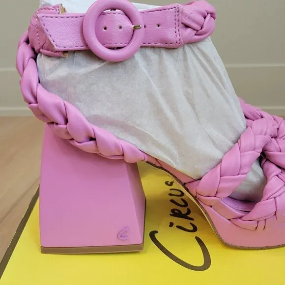 NWT Sam Edelman Circus NY Mable Ankle Strap Sandal Chunky Platform Block