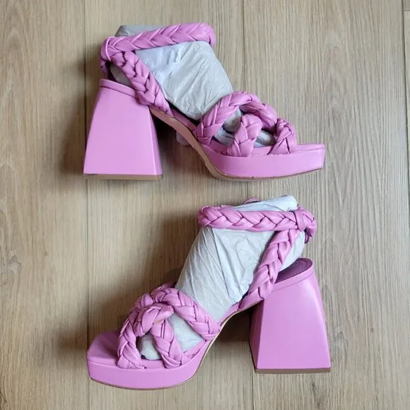 NWT Sam Edelman Circus NY Mable Ankle Strap Sandal Chunky Platform Block