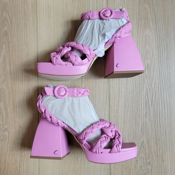 NWT Sam Edelman Circus NY Mable Ankle Strap Sandal Chunky Platform Block