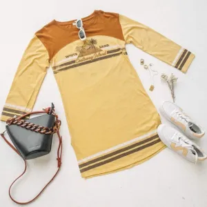 NWT Spell And The gypsy white sand tee dress