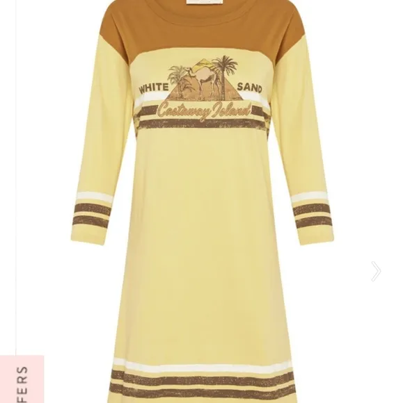 NWT Spell And The gypsy white sand tee dress