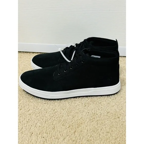 NWT Timberland Men’s Davis Square Chukka Sneakers Shoe Black Nubuck Size 12