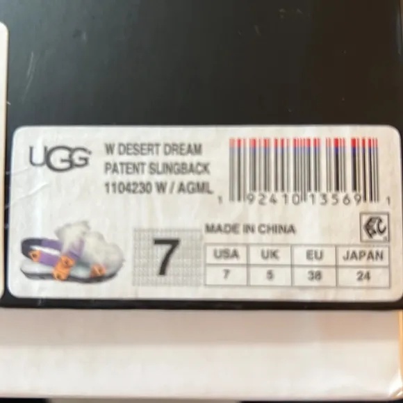 NWT UGG Fachion baby Desert DreamSlingback