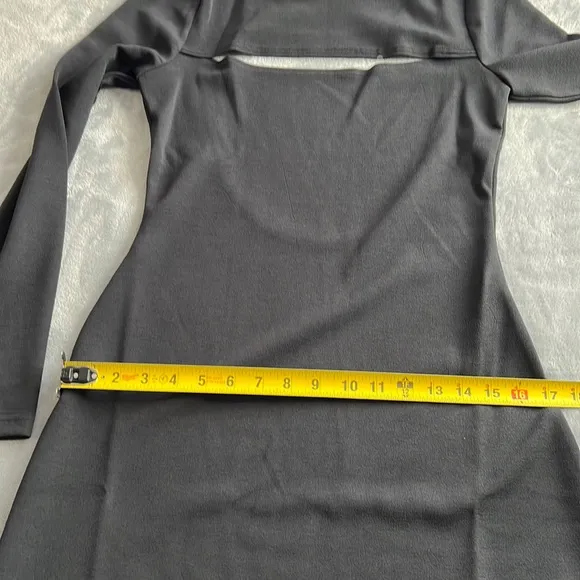 🎯NWT Who What Wear Jasmine Cutout Midi Dress Onyx Size Medium