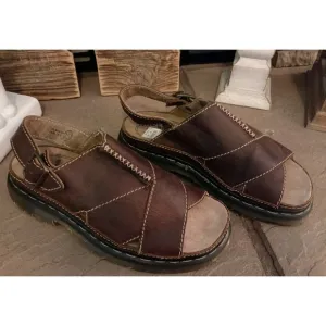 NWT Y2K Dr. Martens &quot;Docs&quot; Mens Leather Fisherman Chunky Sandals US Sz. 11