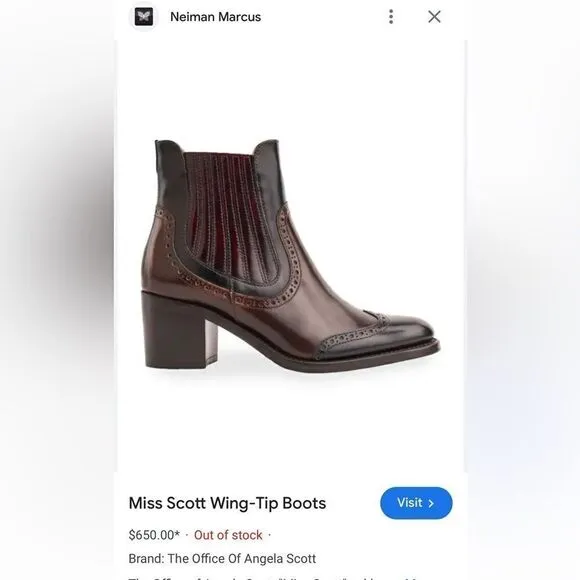 NWT Angela Scott Western Boots