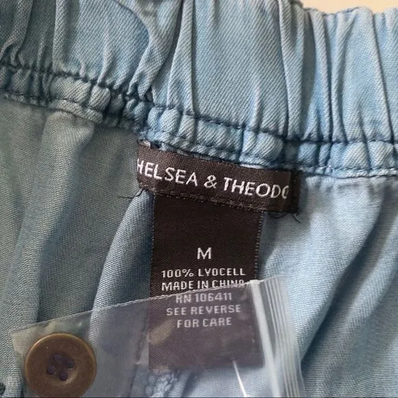 NWT CHELSEA &amp; VIOLET INDIGO TENCEL SOFT CROP JEANS