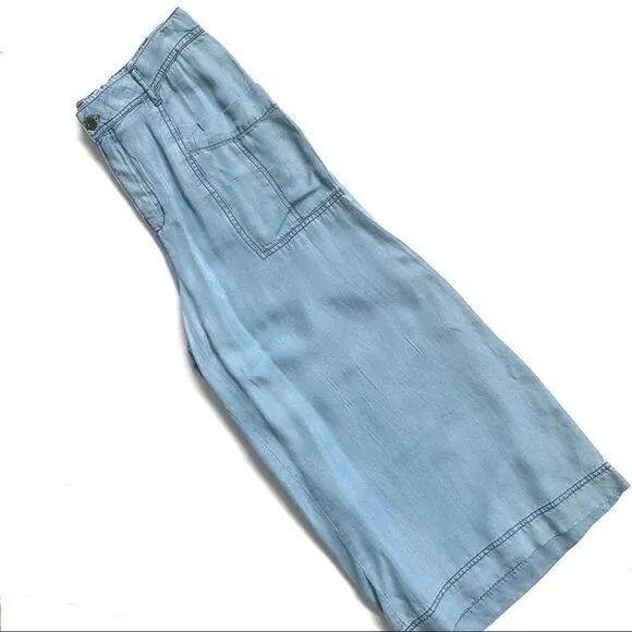 NWT CHELSEA &amp; VIOLET INDIGO TENCEL SOFT CROP JEANS