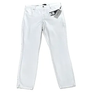 NYDJ Jeans Women's Size 10, Ami Skinny White Ankle Cropped Jeans, Lift Tuck