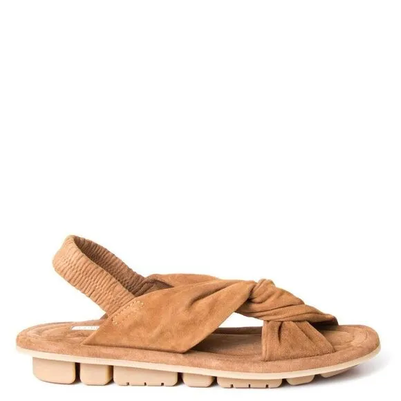 OA non-fashion Amazing Leather Suede Sandal Cognac Size 39 EU