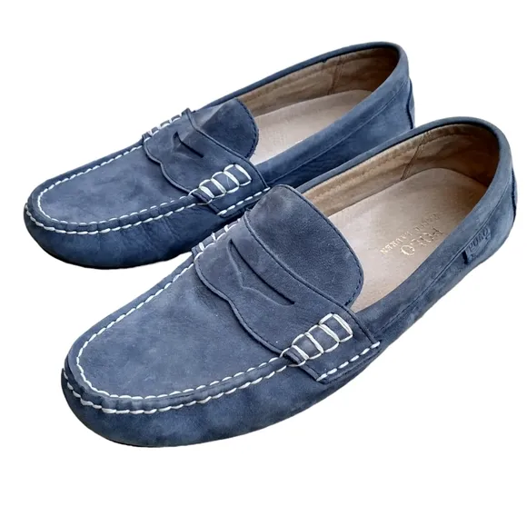💥Offers Welcome💥Polo Ralph Lauren Wessell Penny Grey Loafers