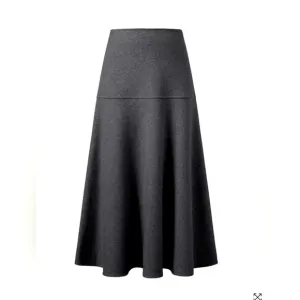 OGL CashSoft Wool-like Flared Maxi Skirt size L
