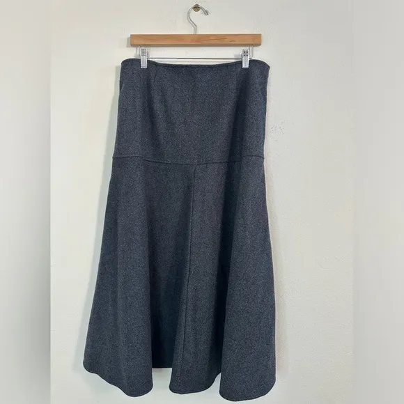 OGL CashSoft Wool-like Flared Maxi Skirt size L
