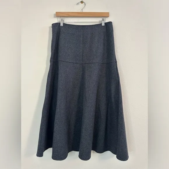 OGL CashSoft Wool-like Flared Maxi Skirt size L