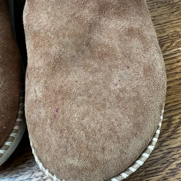 OLUKAI Ku’i Suede Sherpa Slippers Slides Leather Cozy Comfy Warm Shearling Fur 8