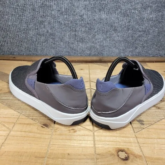 OluKai Mens Lae'Ahi Gray Casual and Fashion Sneakers 8.5 Medium (D) 10443 PVPV