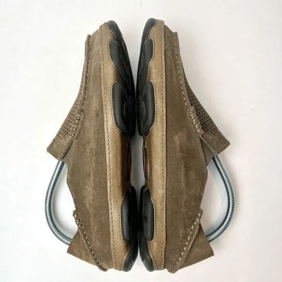 OluKai Men's Moloa Kohana Slip-On Leather Loafers Shoes Clay Sz 8