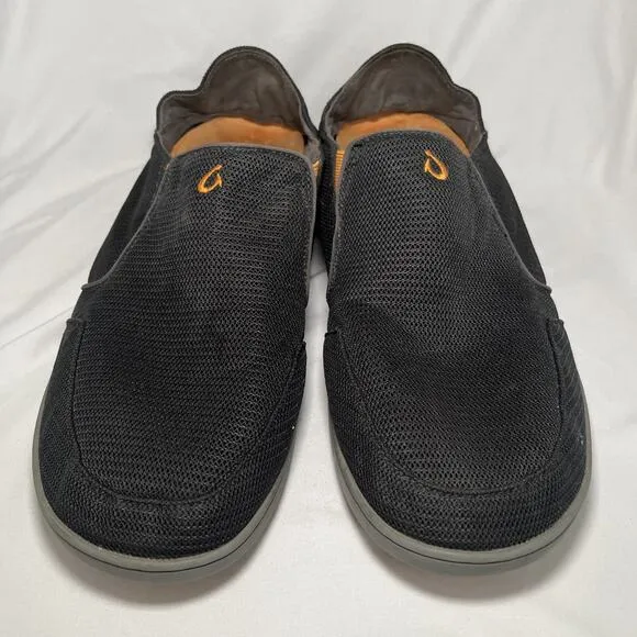 Olukai Nohea Mesh Loafers Sneakers Shoes Mens Size 13 Dark Gray Casual Slip On