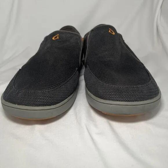 Olukai Nohea Mesh Loafers Sneakers Shoes Mens Size 13 Dark Gray Casual Slip On